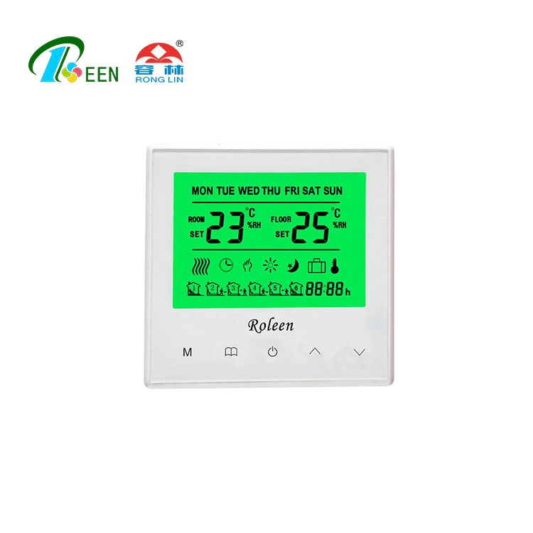 Touch Screen Programmable Electric Digital Thermostat For Central Heat System