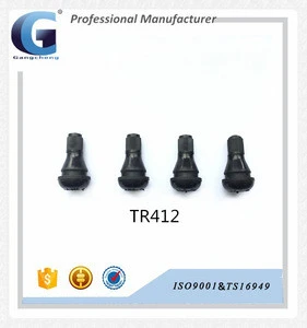 TR412 Ningbo GC motorbike brass stem+EPDM high quality snap-in tubeless tyre valve tire valve