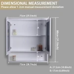 Trending Hot Products Door Curio Glass Storage Bathroom Mirror Recessed Medicine Cabinet Mirrored Bathroom Vanity Cabinets