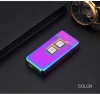 Twin fire usb arc lighter with touch button,hotest selling usb charge coil lighter electric lighter usb