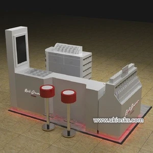 UK 10ft x 6.5ft fine nail bar manicure kiosk 3D free design nail mall salon station