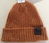 Unique Cheap Hot Popular Unisex Acrylic Multicolor Dots Yarn Knitted Rib Beanie