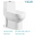 Import UPC certificate Matte black Siphonic One Piece Toilet with famous brand fittings CL-12011YA from China