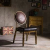 Upholstered French Longmen Chair/Louis Round Back Side Chair /Louis XVI Chairs
