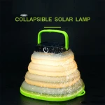 USB rechargeable portable camping lantern foldable  solar tent lamp led camping light