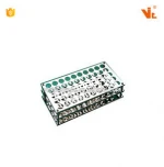 V-KJ812 Chemistry Lab Test Tube Rack 50 Holes Stainless Steel Test Tube Rack