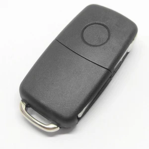 V-W 3 button flip key cover with black logo profile with pin but no letter backside without screw car key protection case