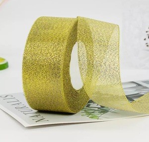 Buy Various Sizes Of Silver And Gold Glitter Ribbon Gift Ribbon Factory ...