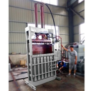 Vertical Hydraulic cardboard box baling press/ scrap paper baler/ waste carton bale press machine