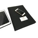Vietnam File Folder Manufacturer Professional Design Black Pu Leather File Folder Accessories