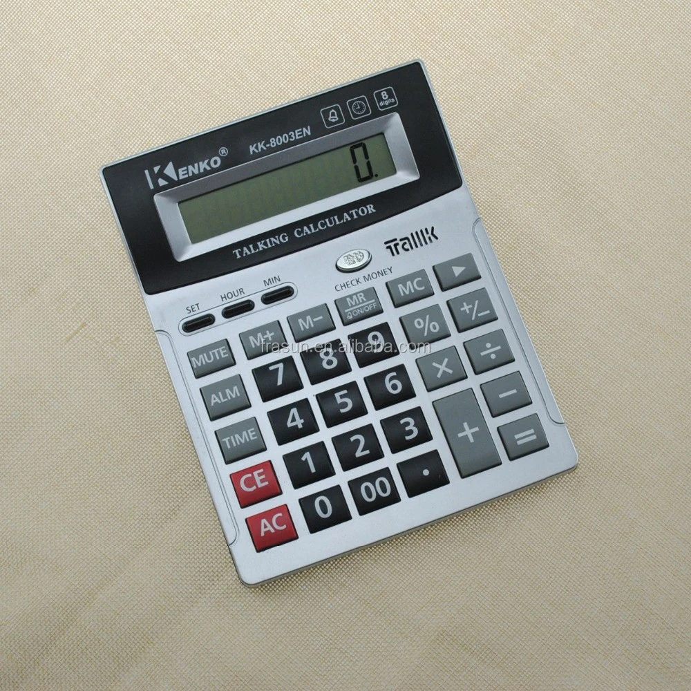 Voice office calculator 8-digit Voice electronic office desktop calculator