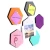 Import Wall Decorative Tiles stickers Hexagonal self adhesive Felt Bulletin Memo Photo Cork Boards with pin from China