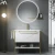 Import Wall Mount Black Bathroom Vanity Bathroom Almirah Designs Cheap Mirror Cabinet Laminate from China