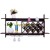 Import Wall Mount Wooden  Wine Rack Holder  with glass holder and storage shelf from China