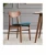 Import Walnut oak dining chair cloth chair armless outdoor solid wood chair from China