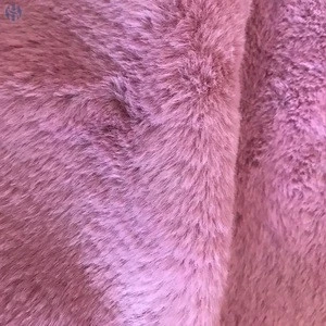 Warp Knitted Manufacturer Super Soft Long Pile High Weight Faux Rabbit Fur Fabric With High Quality