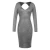 Import Well-Suited Silver Lurex Fabric Backless Sexy Night Club Dress Backless Long Sleeve Dress from China