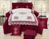 whole sale luxury newest high quality flannel king size bed linen bedskirt bedspread bed spreads