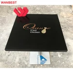 Wholesale Artificial Stone White Kfc Fast Food Shop Hotel Home Living Room Dining Table