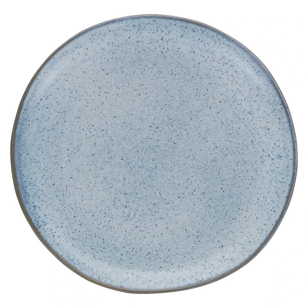 Wholesale blue glazed turkey porcelain custom antique plates for restaurant