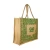 Import Wholesale Cheap hot sale Reusable custom logo printed Green grocery shopping with long handle large hemp burlap tote jute bag from India