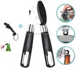 Wholesale comfortable grips can opener handheld stainless steel can opener
