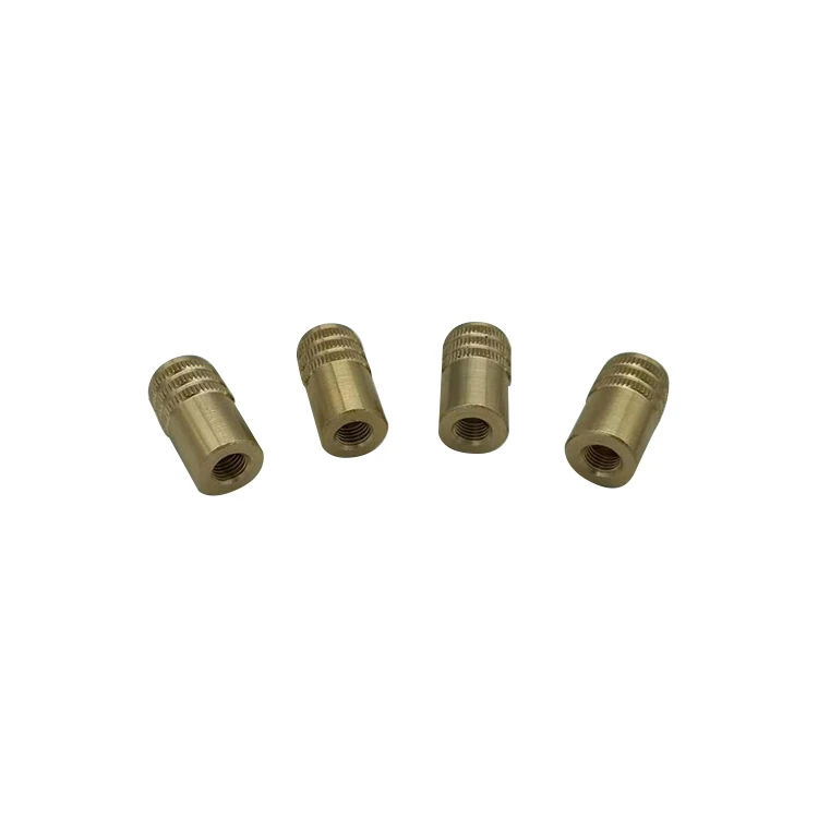 Wholesale Custom M8 Diagonal Knurled Brass Insert Nuts Copper Nut