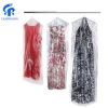 Wholesale Custom Personalized Plastic Hang Clear transparent Garment Suit Dust Cover Bag for Dress Packing