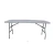 Import Wholesale customized good quality FOLDING IN HALF TABLE 152CM HDPE OUTDOOR MEETTING TABLE from China