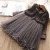 Import Wholesale Customized Good Quality Surface Chiffon Long Sweater Double Layered Dresses Princess Girls Winter Dresses With Fur from China