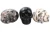 Import Wholesale DIY natural Mini healing semi-precious gemstones loose skull beads from China