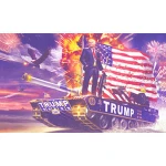 Wholesale Fast Delivery 3X5ft 100% Polyester Stock Tank Trump Flag