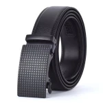 wholesale genuine leather Male Automatic Buckles Vintage Jeans Men Ratchet Slide Belts