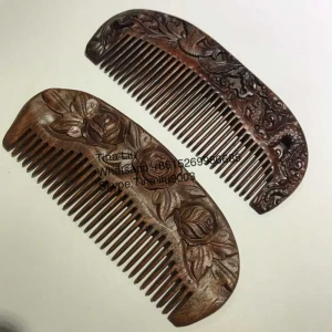 wholesale handmade private label wooden beard comb custom beard comb wooden hair comb