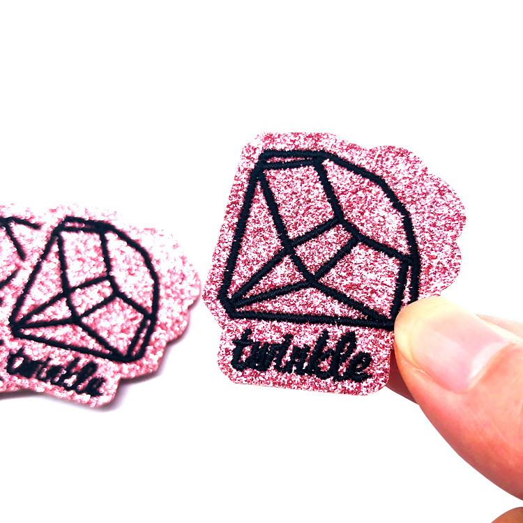 Wholesale High Quality Custom Glitter Sequin Diamond Embroidery Patch for Garment