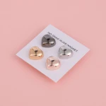 Wholesale hijab safety pin high quality non snag magnet pin muslim hijab heart shape magnet  pin