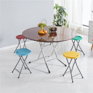wholesale hot sale cheap price home furniture modern extendable folding dining round table