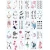 Import Wholesale in stock colorful rainbow temporary popular face hand arm lovely body art fake tattoo sticker from China