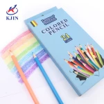Wholesale Lemon Ribbon 24 colors Drawing Pencils Hot sale Colored Pencils set in paper box