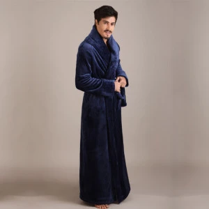 Wholesale long length flannel fleece Waffle Kimono Robes Spa Bathrobe Made in Turkey