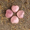 Wholesale natural heart-shaped pink crystal crafts bring healing and luck