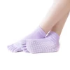 Wholesale New Arrivals Cute Women Non Skid Colorful Five Toe Yoga Sports Socks
