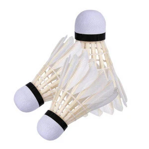 wholesale outdoor cheap oem victor goose feather rsl badminton shuttlecock