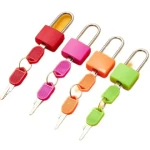 Wholesale Plastic ABS Cover Small Brass Colorful Padlock With Key