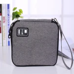 Wholesale Portable 1 Layer Zipper Travel Men Custom Logo Gadget Digital Electronic Accessories Storage USB Cable Organizer Bag