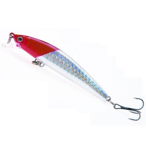 wholesale price hard ABS plastic minnow lure 8.5cm 7.5g with 6#hook artificial fishing bait for bass wobbler fishing lures