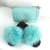 Import wholesale Rainbow color two piece set jelly purses handbags with matching real fur slides for women from China