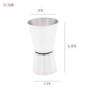 Wholesale  Stainless Steel Jigger Bar Measuring Cup double sided Jigger