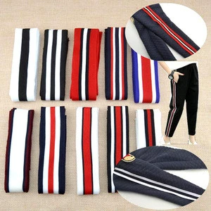 Wholesale Stripe Soft Knit Braided Elastic Webbing