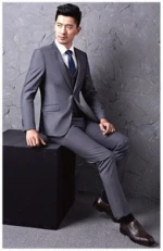 Wholesale Top Brand Mens Suits Slim Fit Coat Pant Men Suit